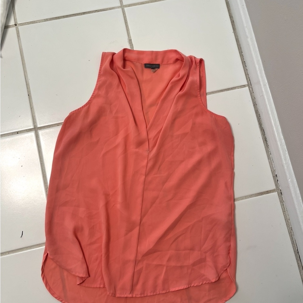 Vince Camuto Coral Sleeveless Blouse